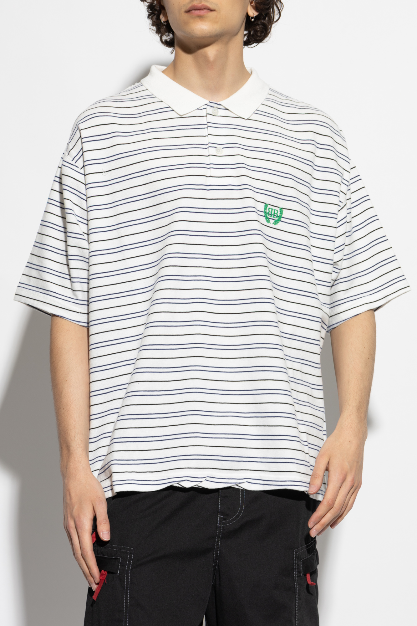 Tシャツ・カットソー BALENCIAGA White Viscose Blend Polo Shirt Balenciaga White Viscose Blend Polo Shirt | italist, ALWAYS